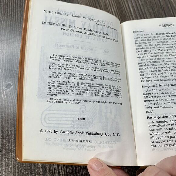 St. Joseph Weekday Missal (Vol. 1- COMPLETE EDITION -ADVENT TO PENTECOST - - Picture 12 of 12